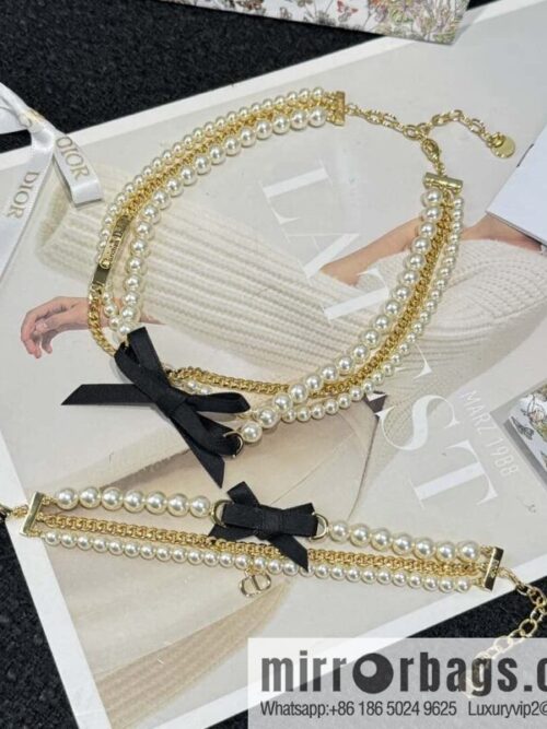 wsxc1739976640930_4-800x8004hzpykrgonz1895_20250625102649.jpg New ☑️ DIOR three-layer pearl bow necklace bracelet