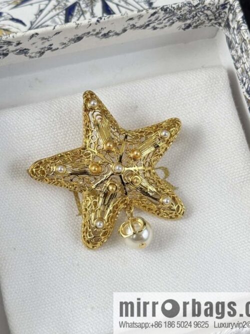 wsxc1740416259588_0-800x800o1w0q5un1gy1454_20250625101236.jpg ❗️New ❗️ ☀️ New ☑️ Dior Pearl Pentagram ⭐ Star Brooch ☀️