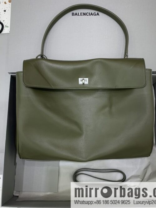 wsxc1741014024862_0-800x800ecdrbivhrmr77891_20250630190744.jpg [Large green silver buckle 】 𝐁𝐀𝐋𝐄𝐍𝐂𝐈𝐀𝐆𝐀 𝐑𝐎𝐃𝐄𝐎 𝐁𝐀𝐆 series handbag model number: 78972