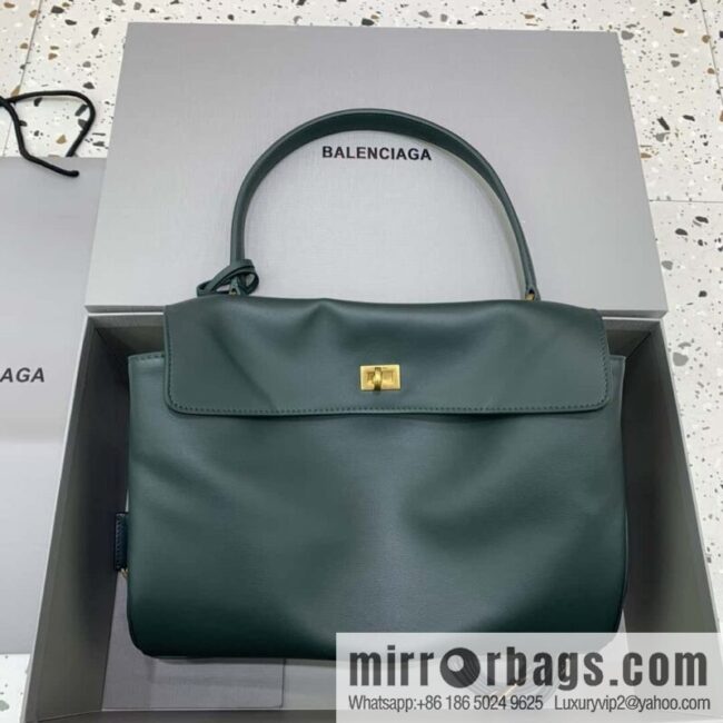 [Medium malachite green 】 𝐁𝐀𝐋𝐄𝐍𝐂𝐈𝐀𝐆𝐀 𝐑𝐎𝐃𝐄𝐎 𝐁𝐀𝐆 series handbag model number: 78972