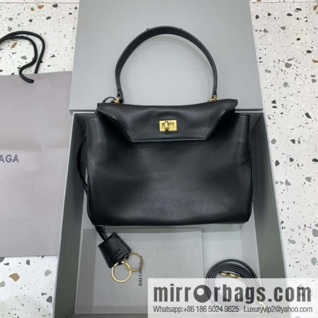 🖤[Small black gold buckle 】 𝐁𝐀𝐋𝐄𝐍𝐂𝐈𝐀𝐆𝐀 𝐑𝐎𝐃𝐄𝐎 𝐁𝐀𝐆 series handbag model number: 78972