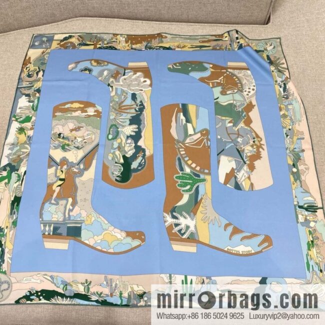 wsxc1741119345336_7-800x8004aw3zggikfa3379_20250625030314.jpg HERMES \"Story on Boots\" Square scarf