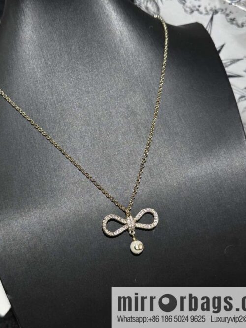 wsxc1741258685115_4-800x800wrczle2qxdx693_20250625094923.jpg ☀️New ☑️ DIOR bow pearl necklace