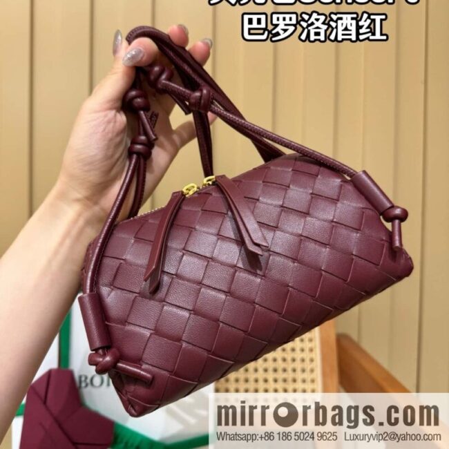 BV Shell Bag Concert 794258 Barolo Burgundy