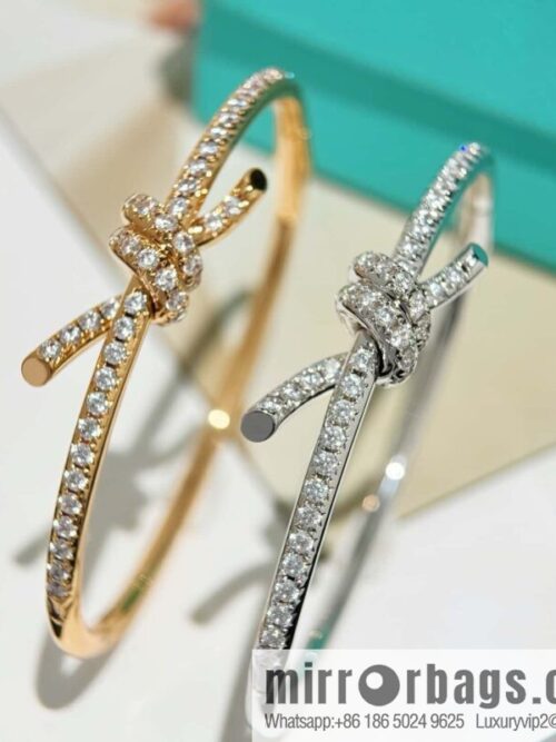 wsxc1741946510504_4-800x800ibarvyfu0m0634_20250625094728.jpg TIFFANY & Co. Tiffany Knot Series Bow Half Full Diamond Bracelet