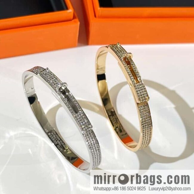 ❗️New ❗️ ☀️ (full diamond) ☀️ Hermès HERMES Kelly full diamond bracelet bracelet ☀️