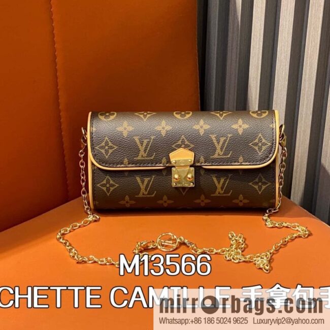 [Boutique‑grade] M13566 presbyopia, chain bag POCHETTE CAMILLE clutch bag handbag
