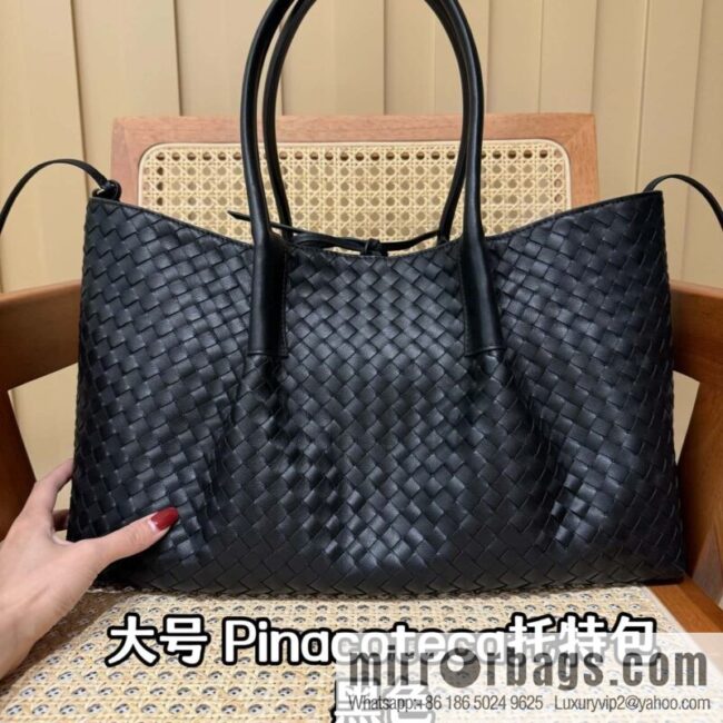 BV Large Pinacoteca Tote Bag 817166 Black