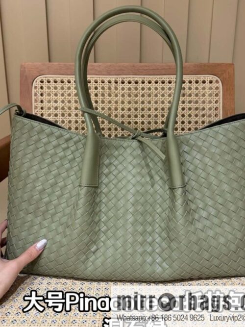 wsxc1741963641544_0-800x8005jx1npozgbs76560_20250630182709.jpg BV Large Pinacoteca Tote Bag 817166 Travertine Green
