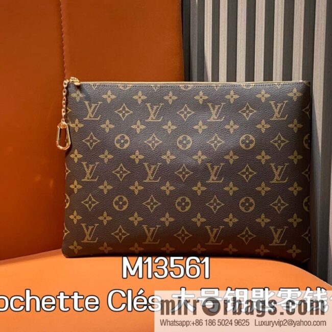 [Boutique‑grade] M13561 presbyopia, key bag wallet Pochette Clés large key change bag
