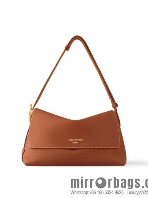 [Boutique‑grade] M13148 black M13151 brown, full leather shoulder bag Low Key Messenger handbag