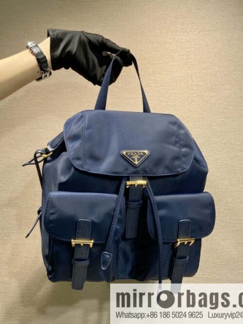 wsxc1743439682722_0-800x800033sljzbo0b58844_20250630013819.jpg PRADA 🎉 Gold Buckle Classic Backpack 🎉 1BZ677 Gold Hardware 🎉🎉 Blue