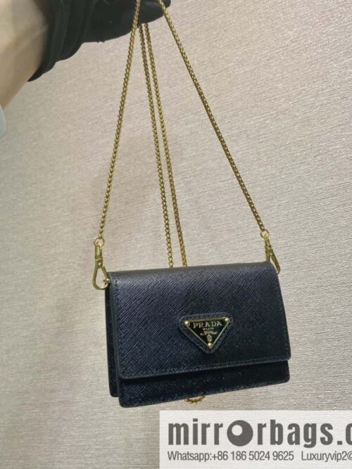 wsxc1743611144047_0-800x800dovn4cvwx0j58175_20250630013057.jpg PRADA 🎉 Chain Card Case 🎉 1MR034 Mini 🎉🎉 Black
