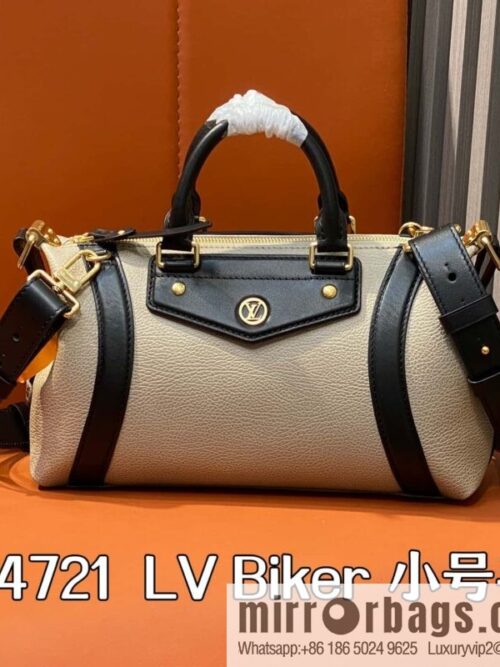 [Premium‑quality] M14721 taupe, full leather locomotive bag LV Biker small handbag M14514 black 2025 spring and summer show