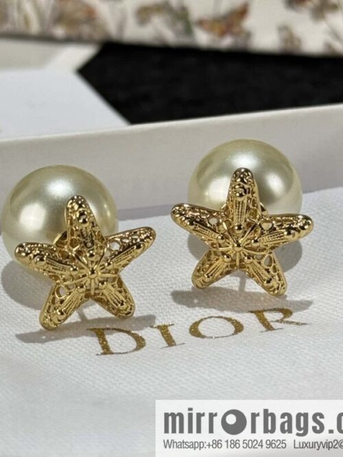 wsxc1744211764527_0-800x800pezq0srnw3b2131_20250625025200.jpg ❗️New ❗️☀️ New ☑️ Dior DIOR starfish pearl stud earrings ☀️