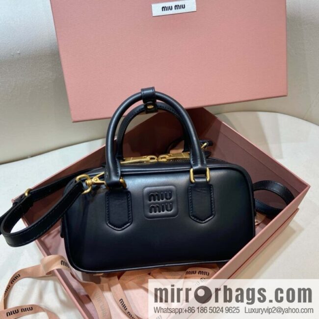 MIUMIU new bowling bag Softy Padded 🎳 black