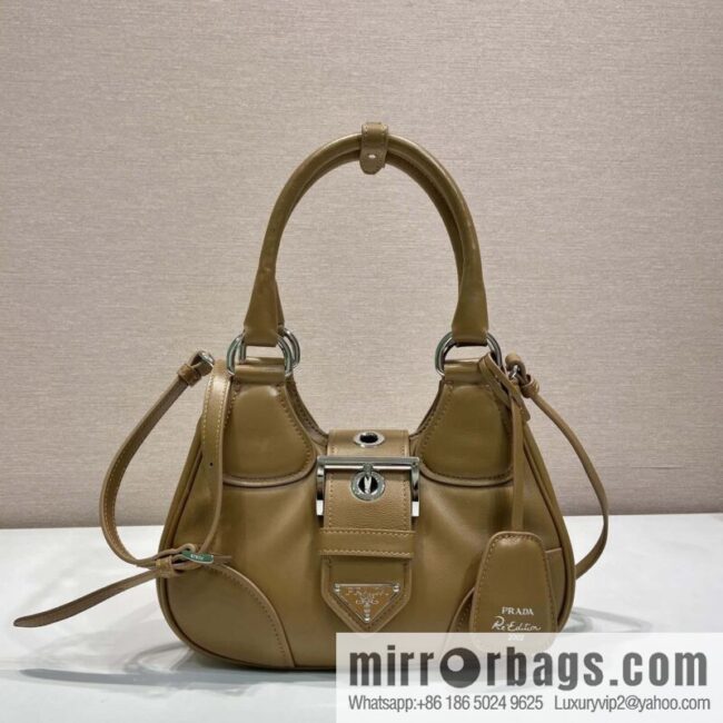 PRADA 🎉 new Moon handbag 🎉 1BA381 full lambskin🎉🎉