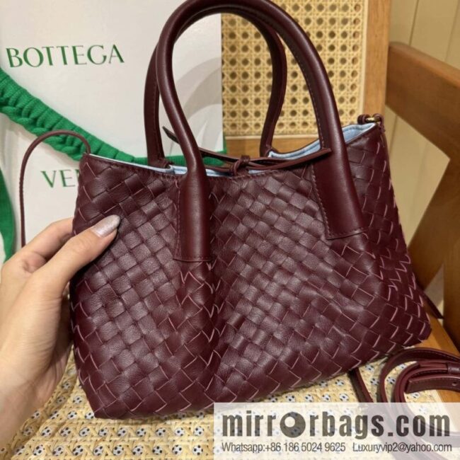 BV small Pinacoteca tote bag, Barolo burgundy 819004