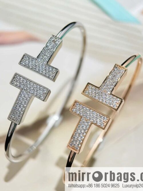wsxc1745331500322_0-800x800ng5mke3fnpy2017_20250625025034.jpg ❗️CNC version ❗️ ☀️ Tiffany & co, classic wide T series, full diamond silver rose gold double T bracelet ☀️