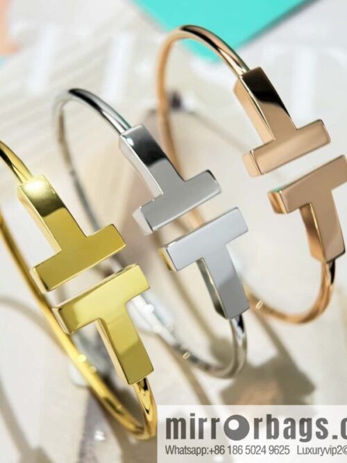 wsxc1745331502304_0-800x800e1iesbfa2qt2001_20250625025023.jpg ❗️CNC version ❗️ ☀️ Tiffany & co, classic wide T series, glossy gold silver rose gold double T bracelet