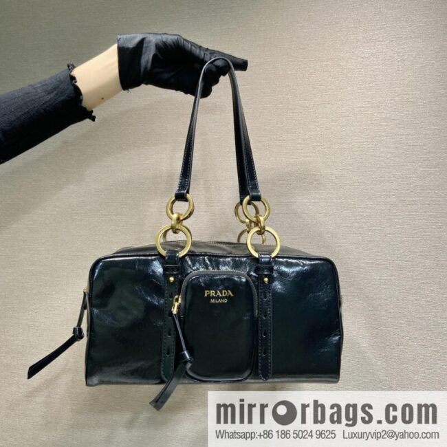 PRADA New Oil Waxed Leather 1BB138 Large