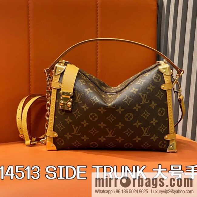 [Boutique‑grade] M14513 presbyopia, soft box chain bag SIDE TRUNK large handbag