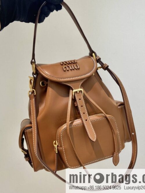 wsxc1745921372482_0_jpg-800x800jekr5kpqkdh36799_20250626043218.jpg MIUMIU new backpack 5BZ043 small multi-function, caramel color