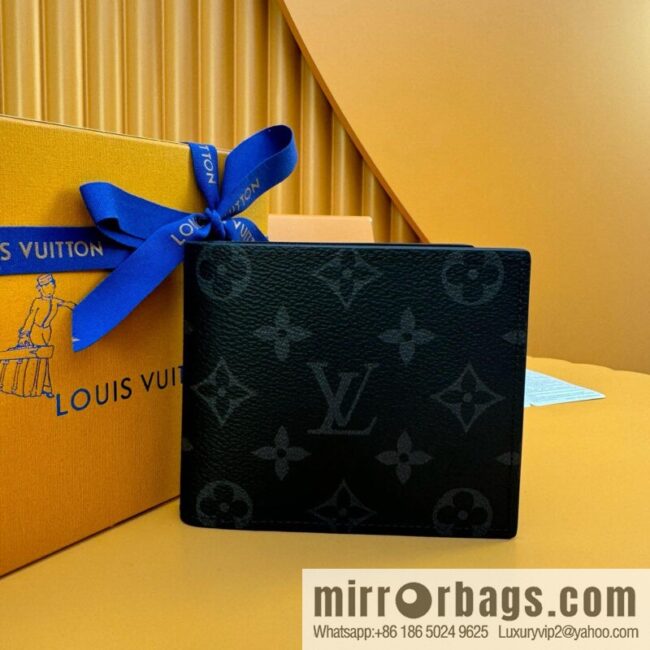 LV Amerigo Wallet M60053 Black Flower [Official Full Chip Version]