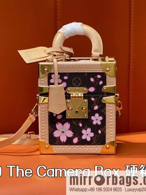 [Boutique‑grade] M13562 light blue flower, box bag, box WALLET TRUNK TAIGARAMA handbag