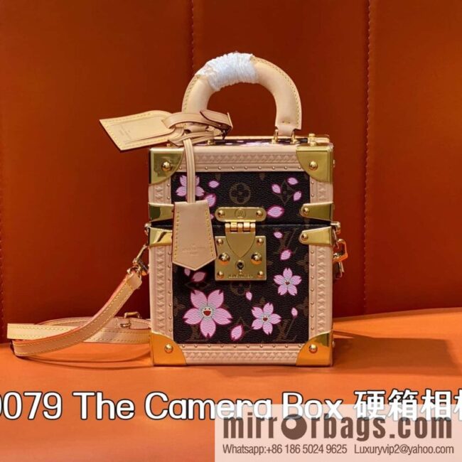 [Boutique‑grade] M13562 light blue flower, box bag, box WALLET TRUNK TAIGARAMA handbag