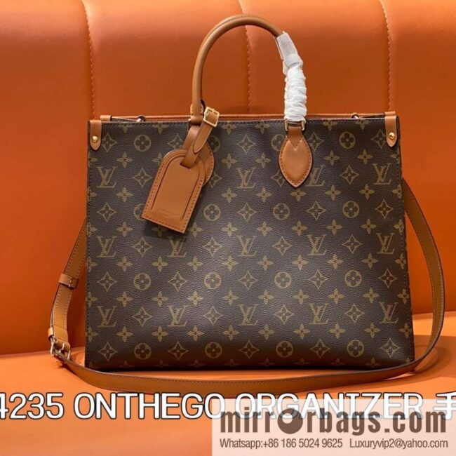 [Boutique‑grade] M14235 presbyopia, square bag, mommy bag ONTHEGO ORGANIZER handbag