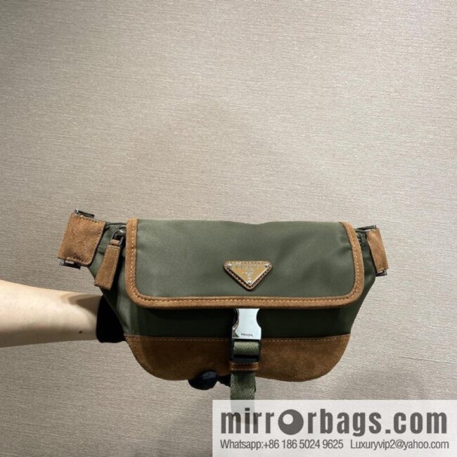 PRADA new fanny pack 2VH176 musk green