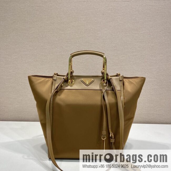 PRADA new tote bag 1BG578 brown
