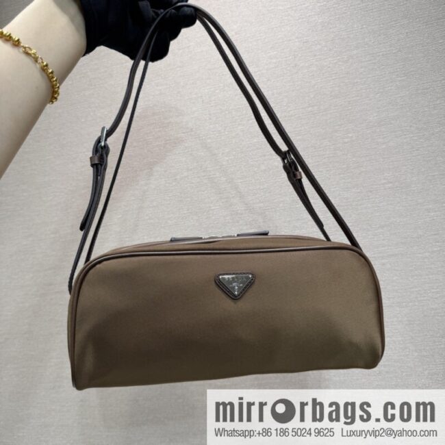 PRADA new bowling ball 1BC249 brown