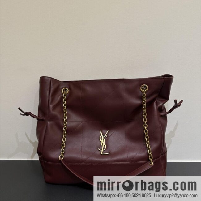 YSL 𝗝𝗮𝗺𝗶𝗲 𝟰.𝟯 large 𝗣𝗢𝗖𝗛𝗢𝗡_ lucky bag bucket bag 809824 burgundy