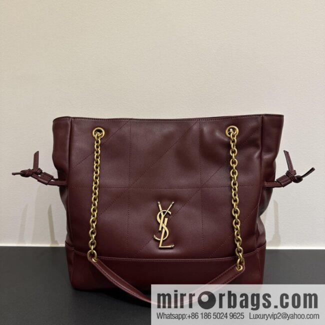 YSL 𝗝𝗮𝗺𝗶𝗲 𝟰.𝟯 small 𝗣𝗢𝗖𝗛𝗢𝗡_ lucky bag bucket bag 833948 burgundy