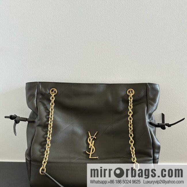 YSL 𝗝𝗮𝗺𝗶𝗲 𝟰.𝟯 large 𝗣𝗢𝗖𝗛𝗢𝗡_ lucky bag bucket bag 809824 musk green