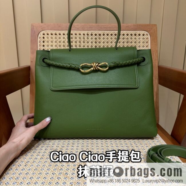 BV Ciao Ciao Handbag 817231 Matcha Green