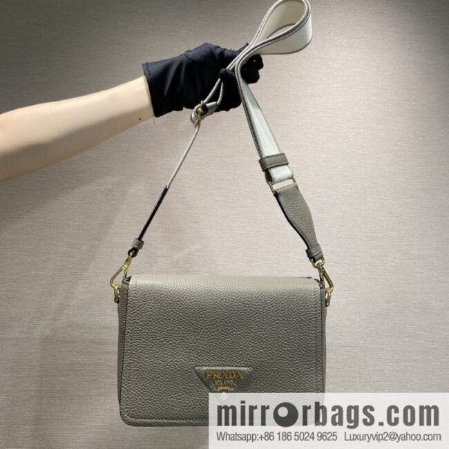 PRADA 🎉 new shoulder strap 🎉 1BD314-1 🎉 grey