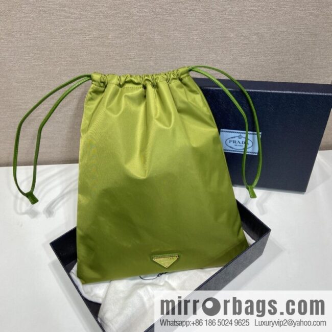 PRADA 🎉 new handbag 🎉 1NK001 drawstring pouch 🎉 green