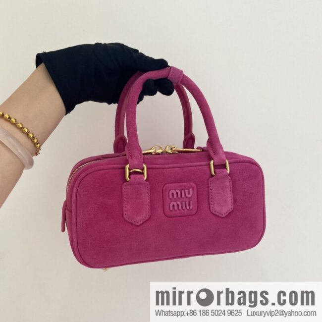 MIUMIU new bowling bag 5BB142 suede