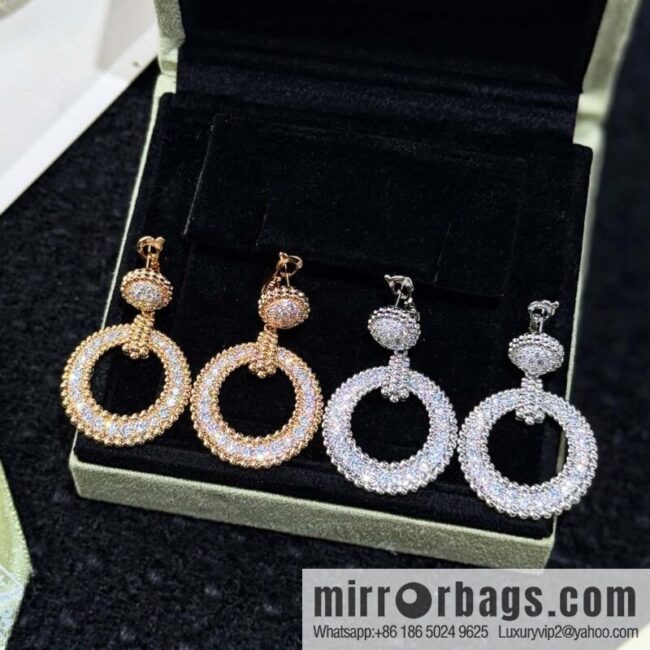 ☀️Van Cleef & Arpels Perlee diamonds earrings