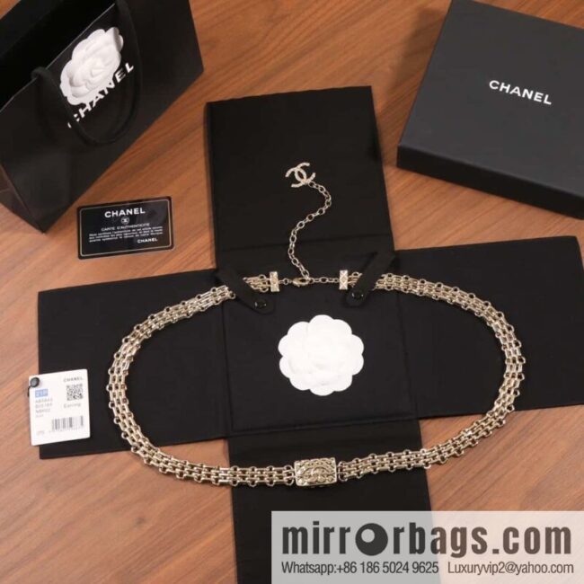 ☀️New ☑️ Chanel Double C Gold Bag Waist Chain Belt