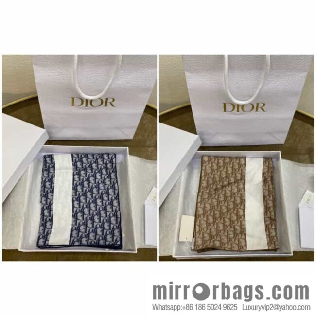 Dior sand wash 100% silk scarf