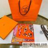 Hermes \"Waiting for Ulysses\" All-handmade rimmed scarf