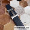 Hermes Hermes with H Gold/Silver Metal Solder Joint Buckle Men\'s Double-Sided Leather Belt 38mm