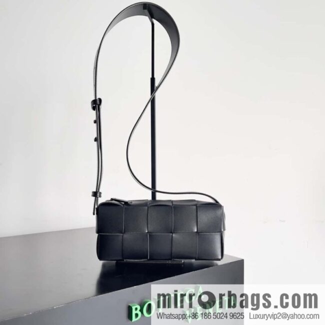 B Unisex same BRICK CASSETTE long shoulder strap series crossbody bag shoulder backpack model; 729251 black