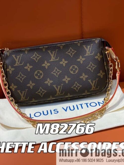 [Premium‑quality] M82766 monogram new version, mahjong bag series POCHETTE ACCESSOIRES handbag