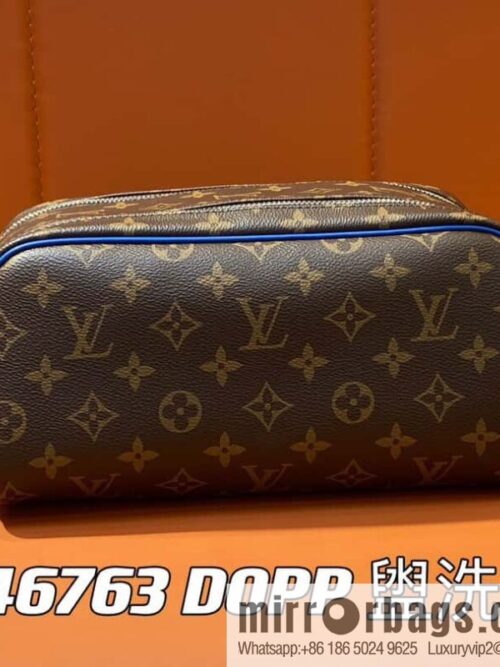 [Boutique‑grade] M46763 monogram blue M44494 pouch toilet bag series DOPP toilet bag