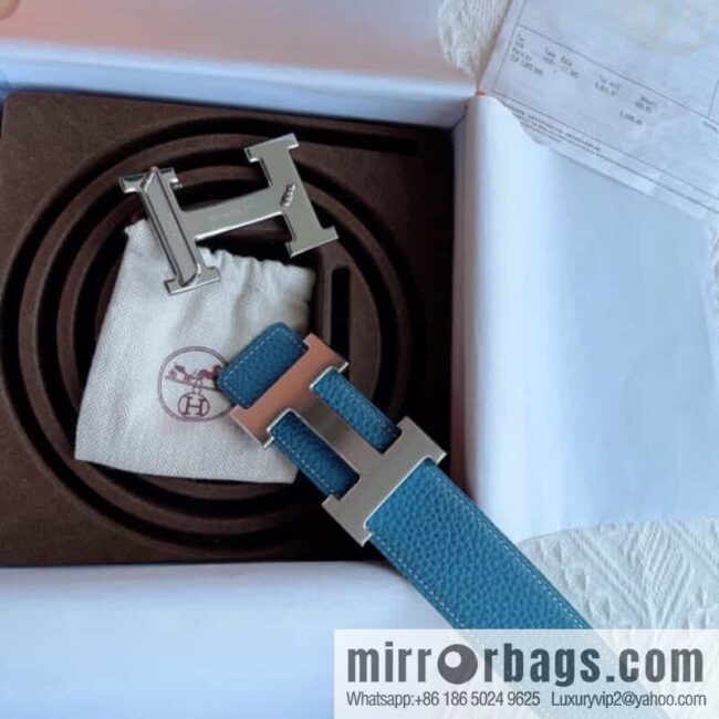 Hermès, the original double-sided version is the classic men\'s 38mm belt with the first layer of leather.